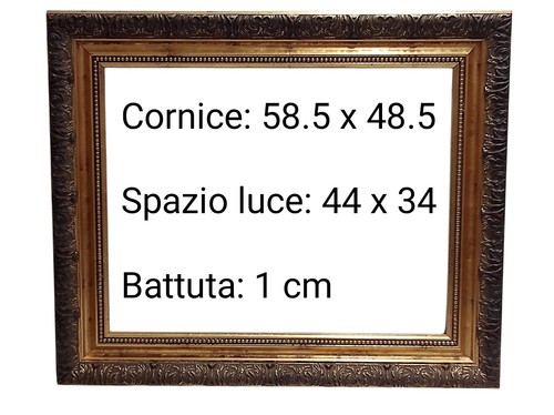 Cornice dorata antica legno - cornice,