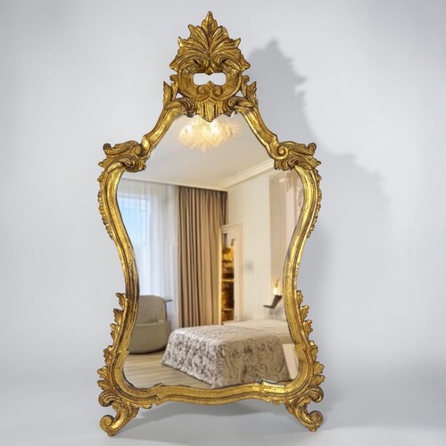 Antico specchio con cornice - , in