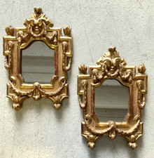 COPPIA ANTICO SPECCHIO CORNICE