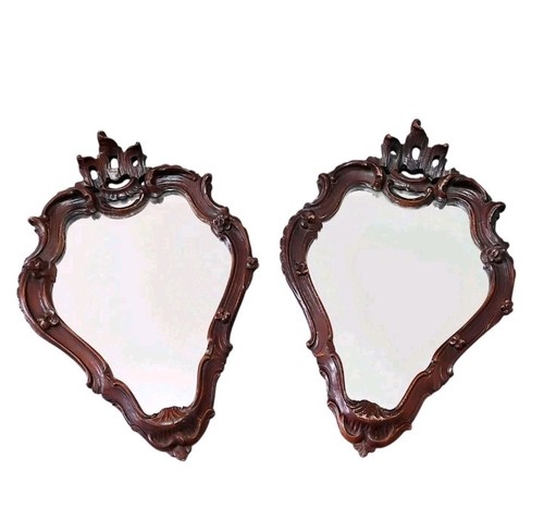 Coppia specchi antichi con - coppia, di