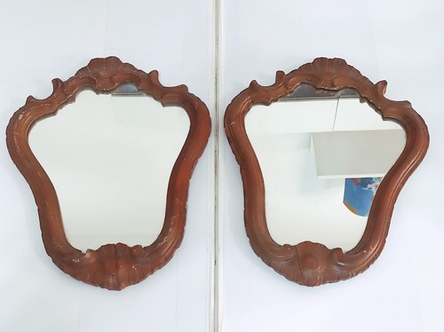 Coppia specchi antichi con - coppia,