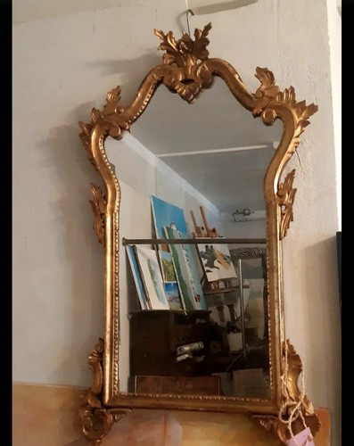 Specchio antico dorato - specchio,