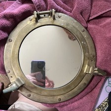 Antico oblò in ottone 12"