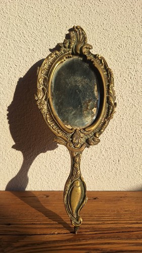 Specchio mano bronzo - specchio, da