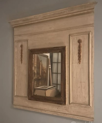 Specchio antico con cornice - con,