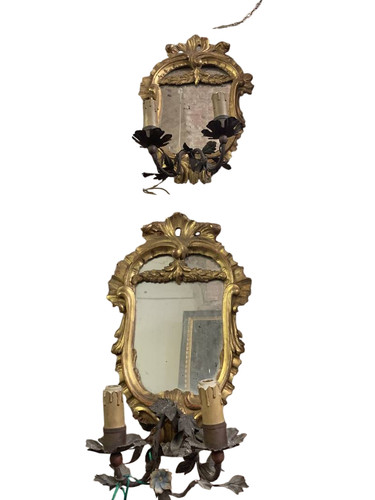 Coppia antiche specchiere - di,