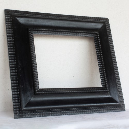 Antica cornice guilloche nera - cornice,